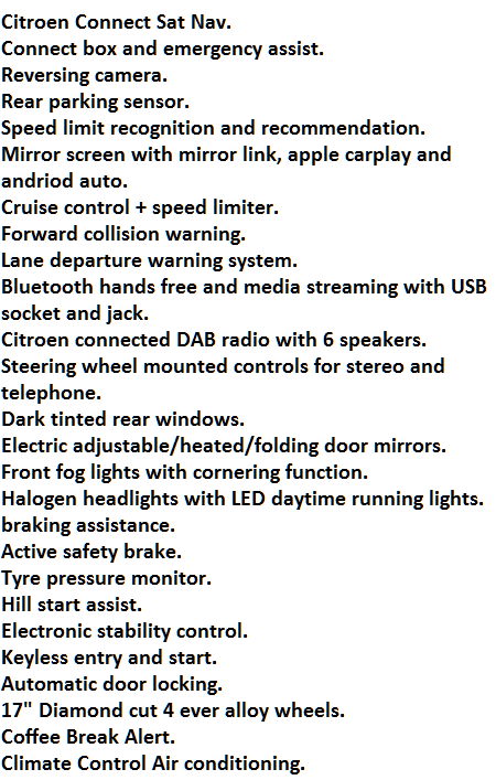 Citroen C3 Aircross Flair Specification