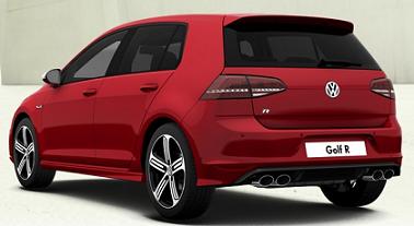 VW Golf R Red