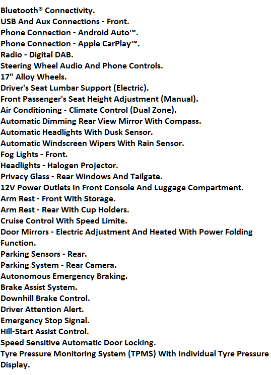 Hyundai Tucson specification