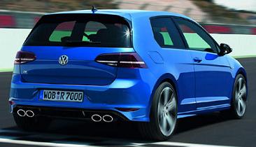VW Golf R Blue