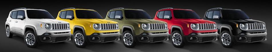 Jeep Renegade Colours