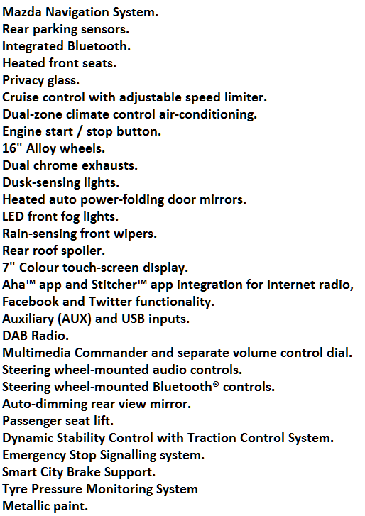 Mazda 3 SEL Specification